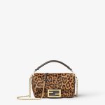 FENDI Baguette® Mini Printed cavallino calfskin bag